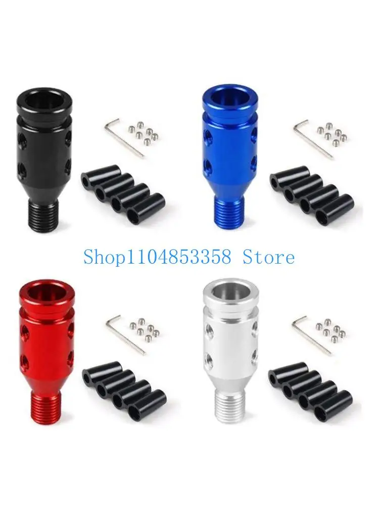 652F Universal Car Manual Gear Shift Knob Adapter Universal Car Manual Gear Shift Knob Adapter M12x1.25 Aluminum Alloy Part
