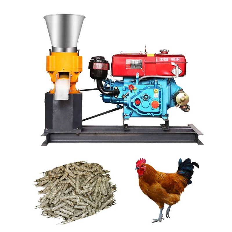 

Support Customization 8HP Gasoline Feed Pellet Machine for Home Farm Use Feed Processing Machines Technical Video Support