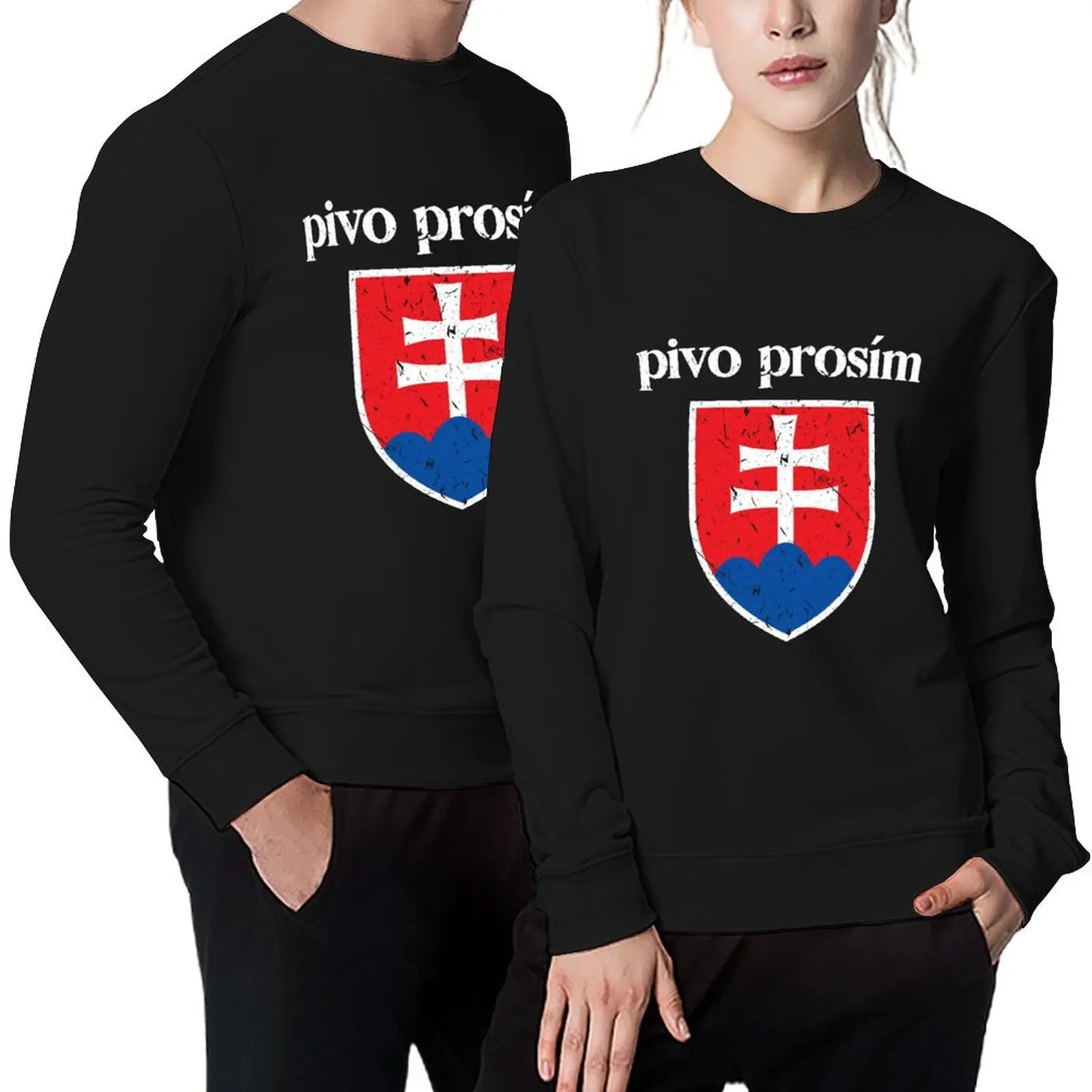 

Beer Please Slovak Slovakia Flag Pride Pivo, Prosím Pullover men's coat blouse autumn pullover