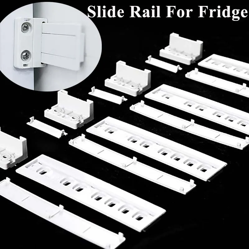 รางเลื่อนตู้เย็นแบบฝัง 1 ชุด สำหรับติดตั้งรางเลื่อนประตูตู้เย็น ชุดติดตั้งรางเลื่อนประตูตู้เย็น รางเลื่อนแบบเคลื่อนย้ายได้