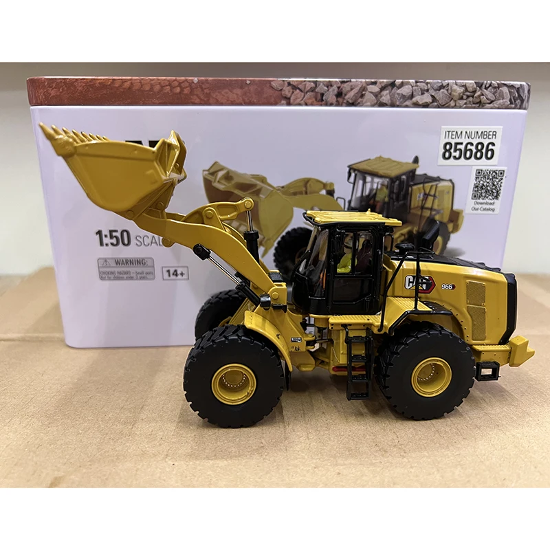 DM Diecast 1:50 Scale CAT 966 Wheel Loader Alloy Engineering Vehicle Model  Collection Souvenir Display 85686