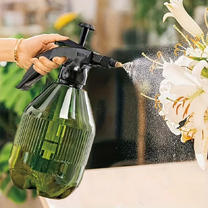 

Adjustable Nozzle Fine Mist Handheld Spray Bottle 1pc - Top Pump Pressure Plant Watering Can for Indoor & Outdoor Gardening, Ho