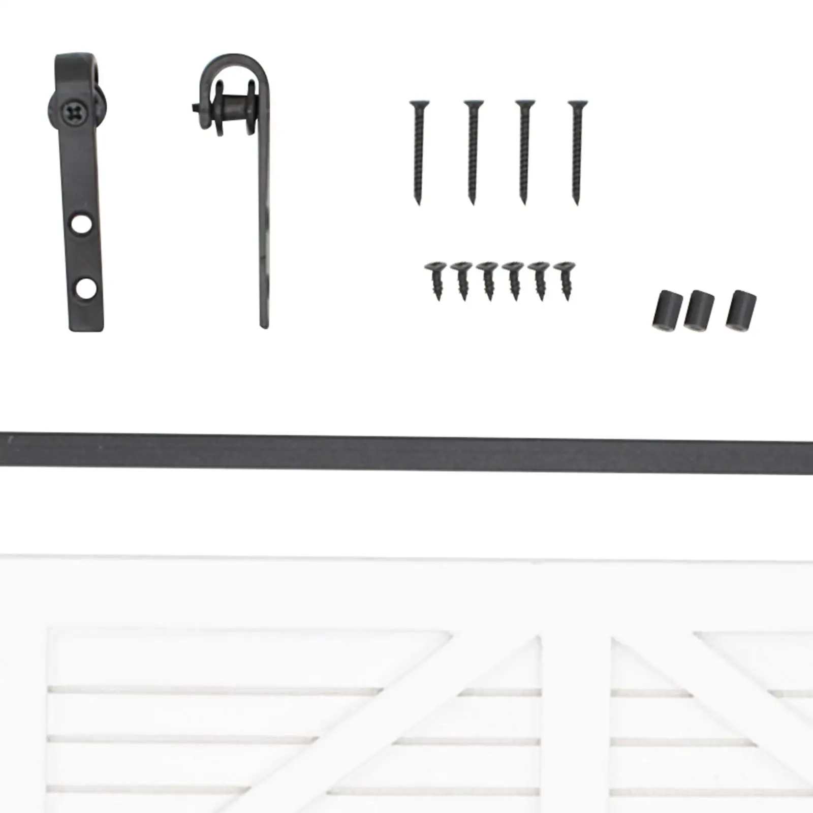 Mini puerta de madera a escala 1/12 para accesorios de diseño de escena de vida de casa de muñecas, color blanco