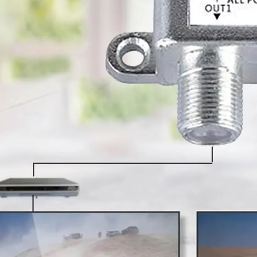 Practical 2 In 1 Dual-use 2 Way Port TV Signal Satellite Sat Coaxial Diplexer Combiner Splitter Combiners Cable Switch Switcher