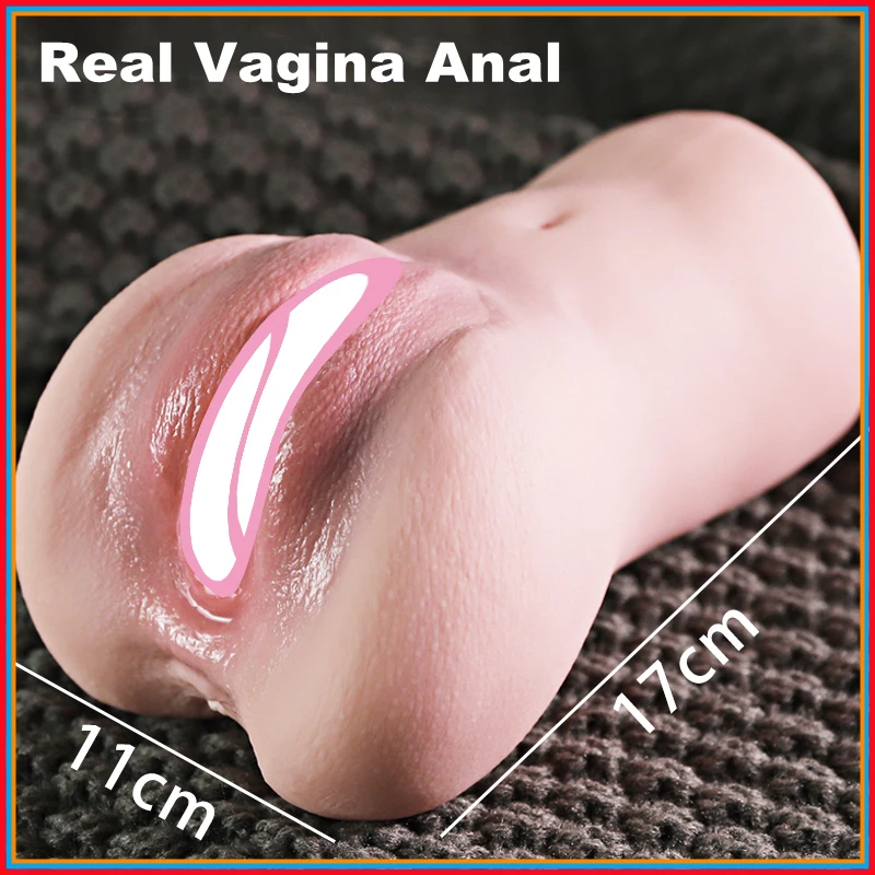 Big Male Masturbator Cup Vagina Real Pussy Sex Tools Masturbate Rubber Vagina Anus Sex Toys for Men Adult Sex Products Pocket