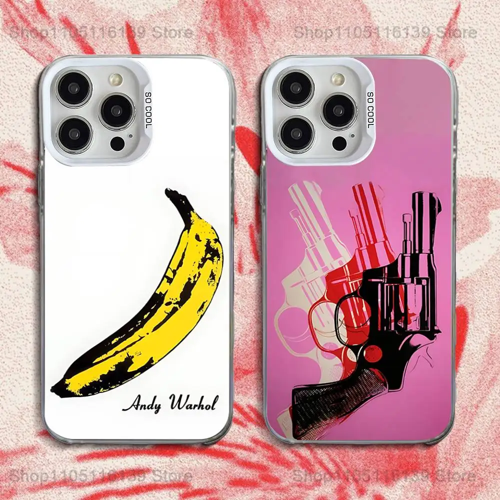 

A-Andy W-Warhol Art Phone Case For iPhone 16,15,14,13,12,11,Pro,XS,Max,Plus,Mini,SE White Candy Matte Shockproof Cover