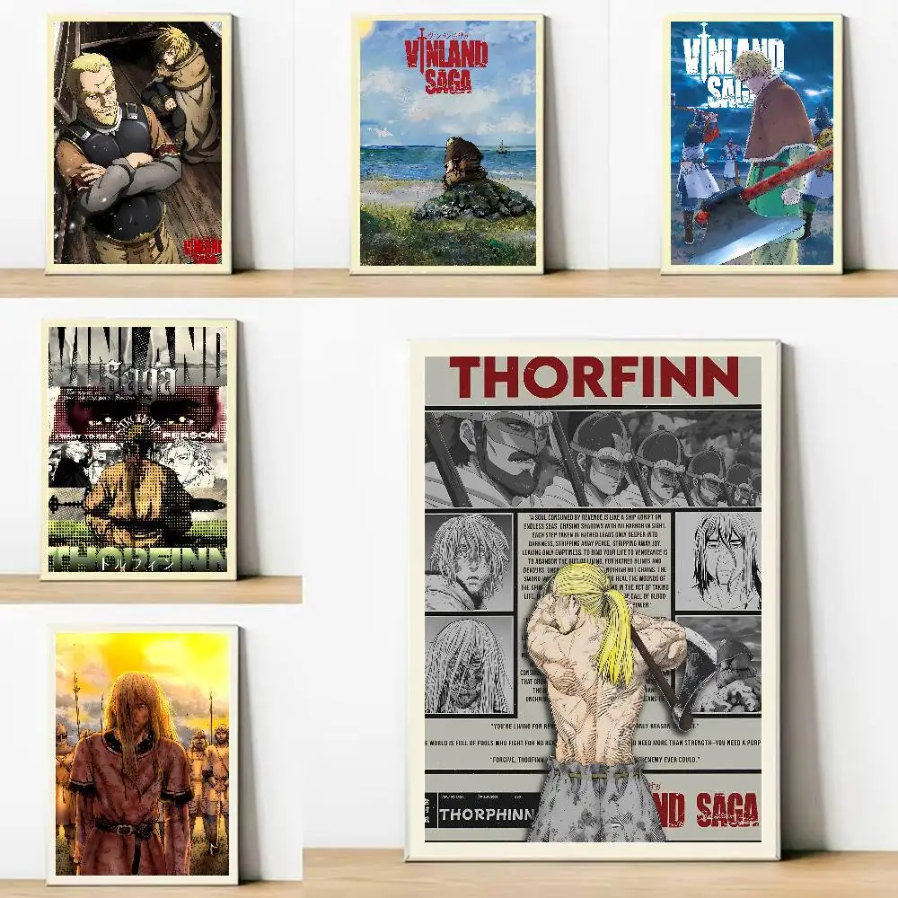 Manga V-Vinland Saga Anime Gift Frameless Poster Personalized Gift For Lovers Customizable Decorative Home Decor