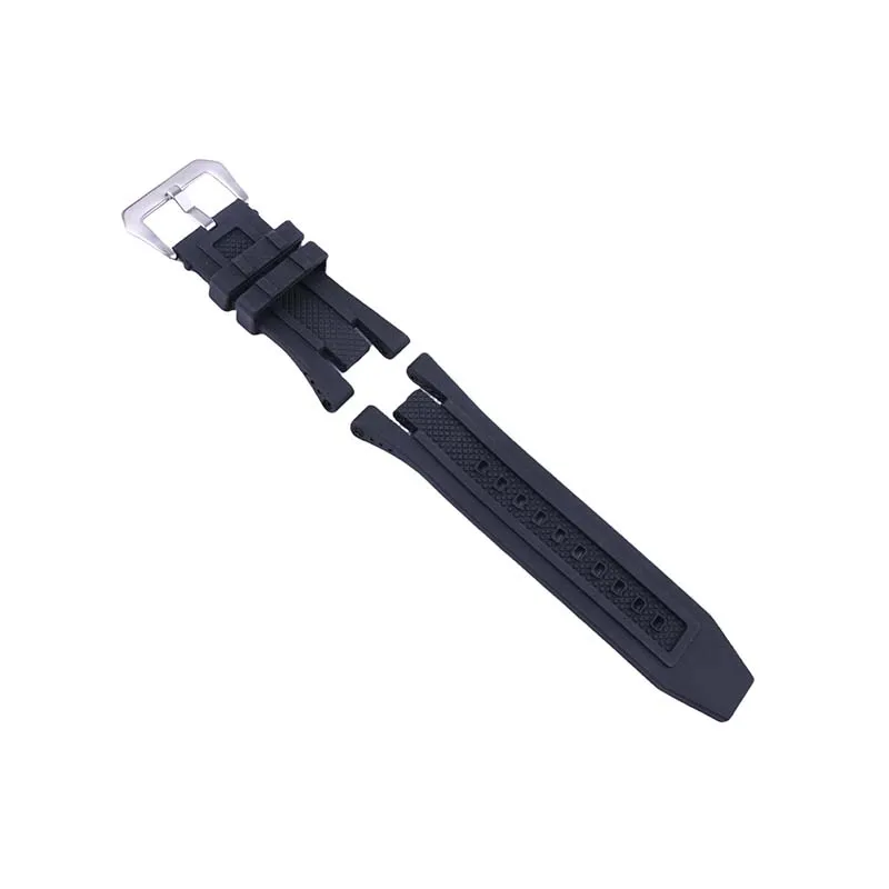 Watch accessories 32mm Rubber watch band Compatible for Invicta Russian Pro Diver Sports black silicone watch strap belt buckle