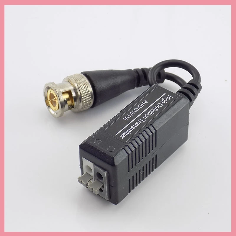 10pair UTP Video Balun Twisted CCTV Balun Passive Transceivers for HD CVI/TVI/AHD Camera Male BNC to UTP camera Accessories B6