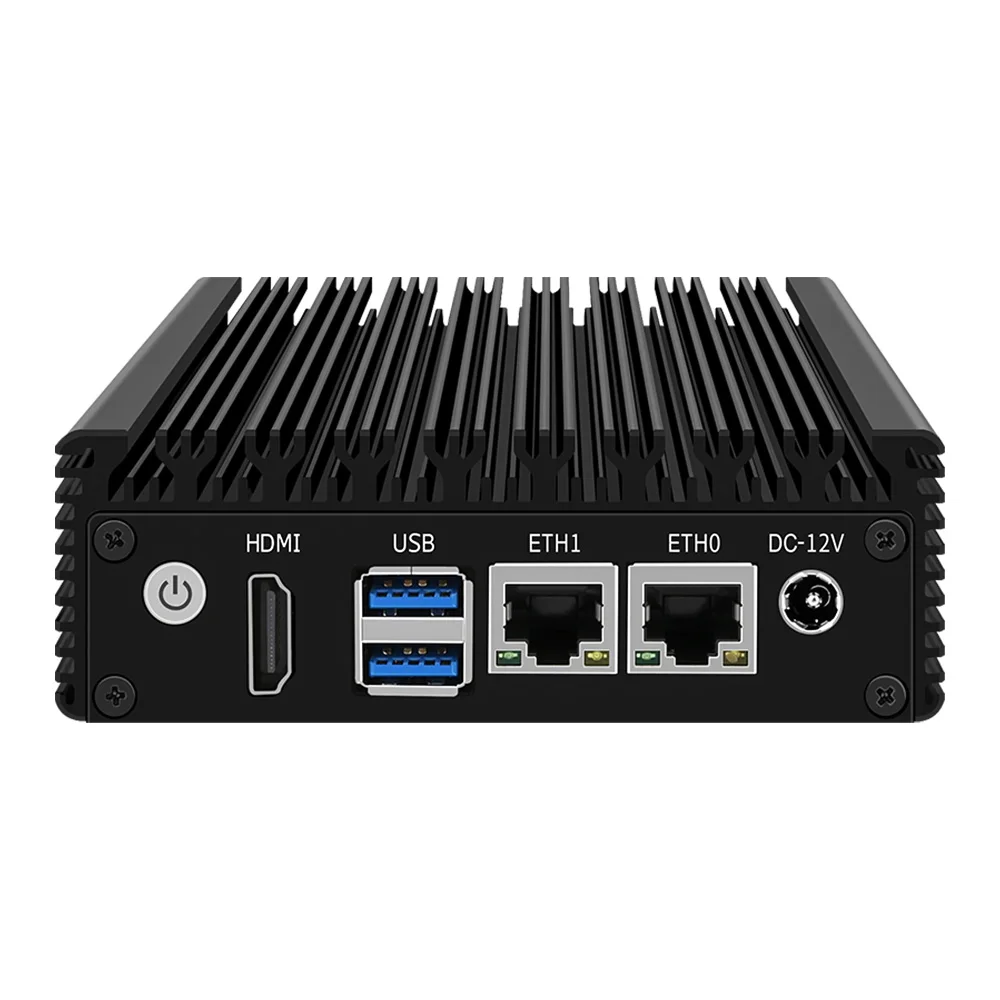 Flash Deal Fanless Mini PC J4125 J4105 Quad Core 2x i226-V 2.5G Nics Industrial Soft Router Firewall Computer PC NVMe 2xUSB3.0