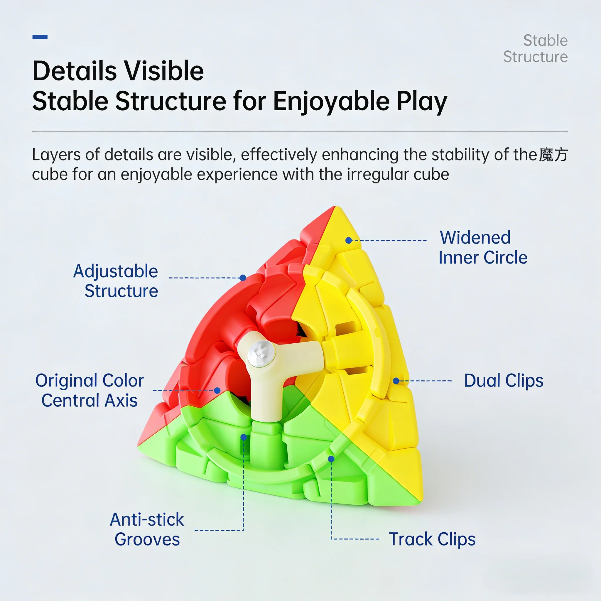 

Кубик SengSo Circular Magic Tower Cube 2.0 Upgrade: Профессиональная головоломка необычной формы, Cubo Magico