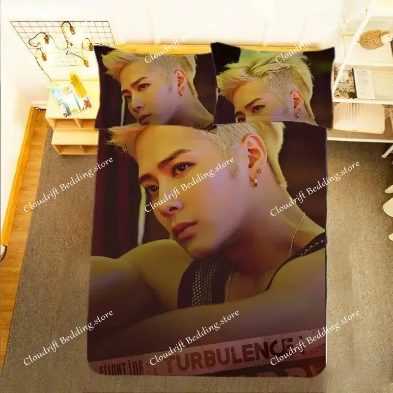 

Wang Jiaer HD Poster Pillowcase+ Duvet Cover Single Dormitory Student Knit Jackson Lifestyle Photos Double Bedding Set