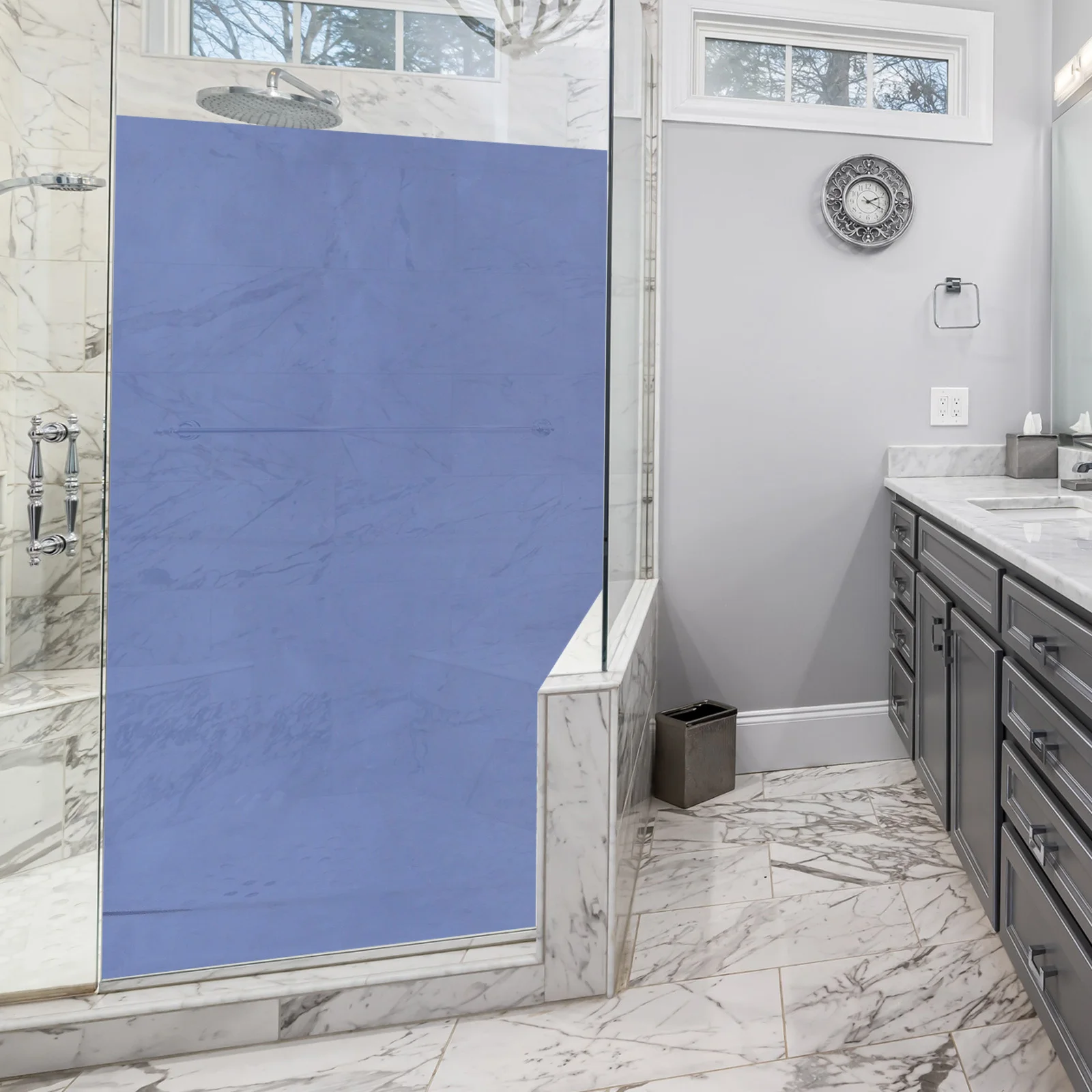 

Privacy Static Window Protection Sticker Cling Sun Blocking Decorative Glass Tint For Home Office Bedroom Balcony Window