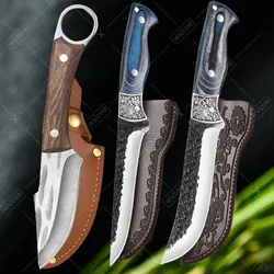 Kitchen Handmade Forged Boning Knife Professional Chef Knives Fruit Slicing Butcher Knife Wooden Handle Kitchen Accessori