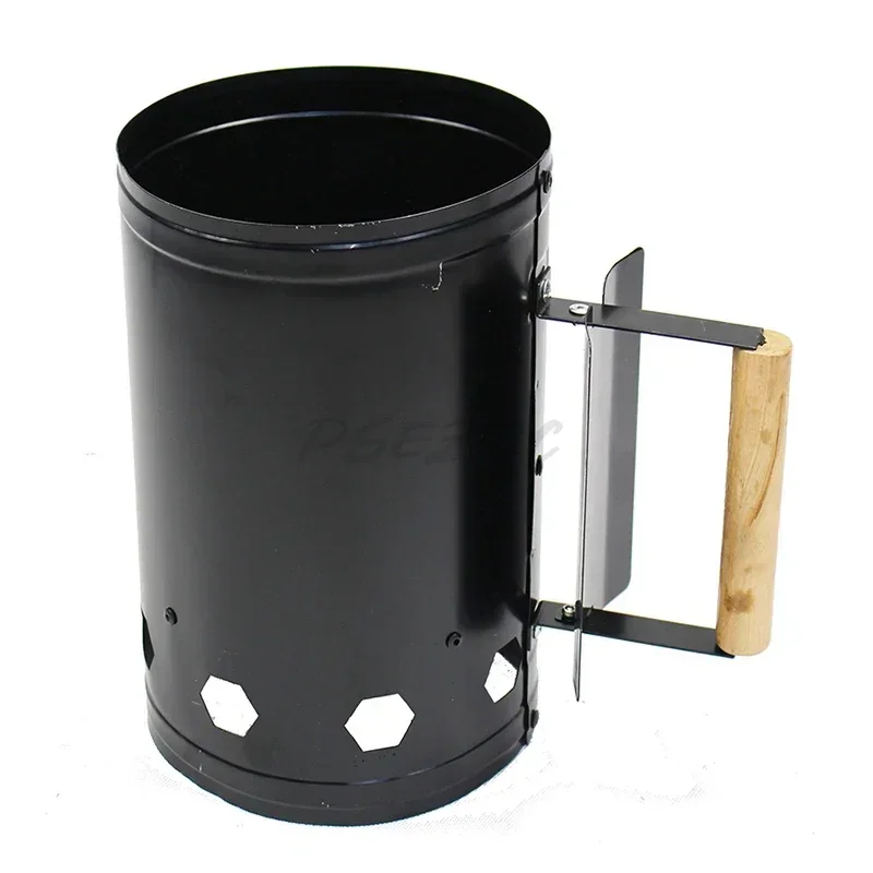 Fast Fire Starter Bucket Iron Ignition Charcoal Barrel Outdoor Kitchen Barbecue Carbon BBQ Rack Tools