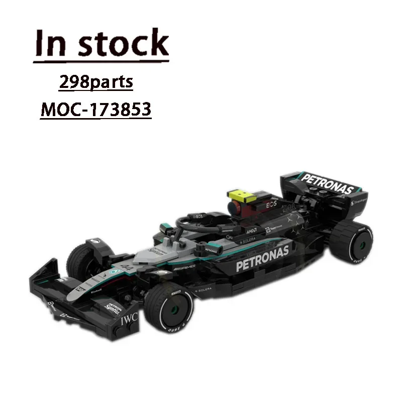 MOC-173853 F1 Supercar W15 Assembly Stitching Building Block Model 298 Parts Children's Birthday Building Block Toy Gift