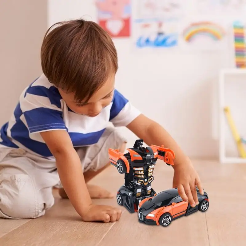 Transform Cars Dla Dzieci Robot Samochód Transformujący Zabawki Figurki Akcji Samochody dla Maluchów 2 w 1 Transform Samochód Pociągnij się Samochody Edukacyjne