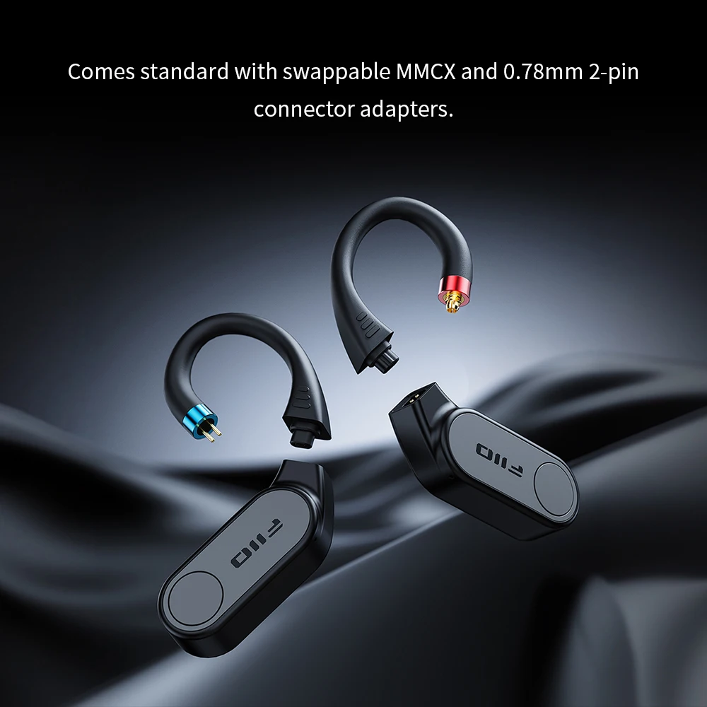 FIIO LINK TWS(UTWS17) Bluetooth 6.0 HIFI Earphones Adapter, aptX Lossless, LDAC,Upgrade Cable Replaceable for MMCX & 0.78 2 Pins