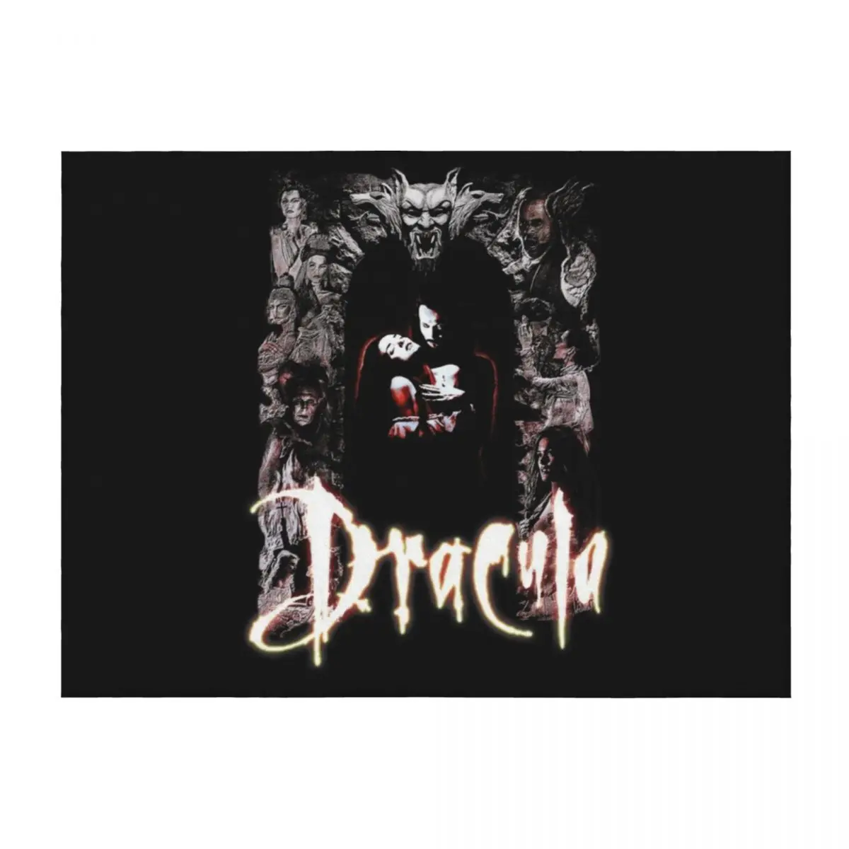 Bram Stoker&x27;s Dracula Classic . Throw Blanket Plaid on the sofa Soft Plush Plaid Furrys Blankets