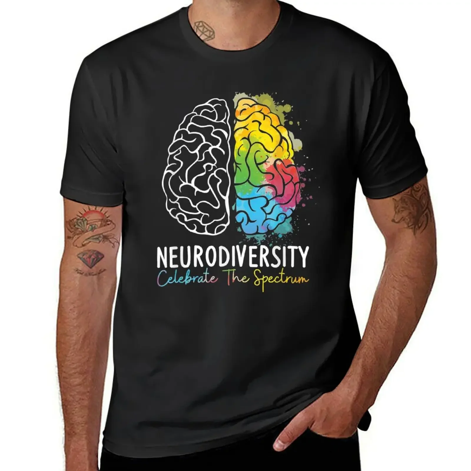 Celebrate Neurodiversity, Neurodiversity celebrate the spectrum Rainbow Women Men Girl T-Shirt sublime mens vintage t shirts