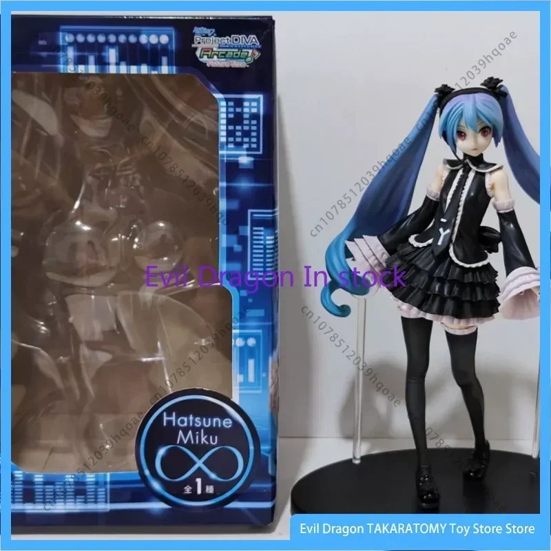 

In Stock Original Sega Hatsune Miku Figure, Vocaloid Miku Doll Dress, 22cm Pvc Anime Figure, Girls Collectible Figure, Gift Toy