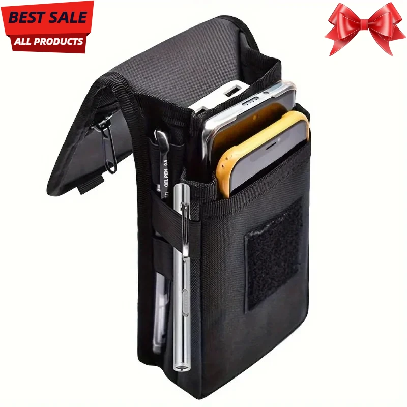 

1/2 шт. Мужская поясная сумка-петля для прогулок Оксфорд 6,3-дюймовая откидная крышка Поясная сумка для телефона для мужчин Поясная петля для мобильного телефона для пожилых людей