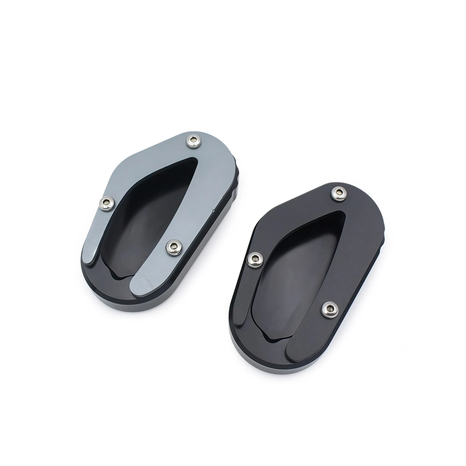 Motorcycle Foot Side Stand Enlarger Plate Kickstand Pad For Triumph Bonneville Bobber T100 900 T120 1200 Street Scrambler 2023