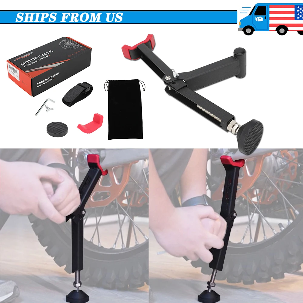 

Универсальная подставка для колес мотоцикла, односторонняя подставка для паддока, передняя и задняя опора, складной инструмент для ремонта шин, подъемник для грязи, дорожный велосипед