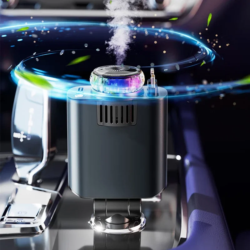 

5 in 1 Car Charger Fast Charging 45W Retractable +Aromatherapy Diffuser+Starry Sky LED Lights Car Air Freshener Car Accessory