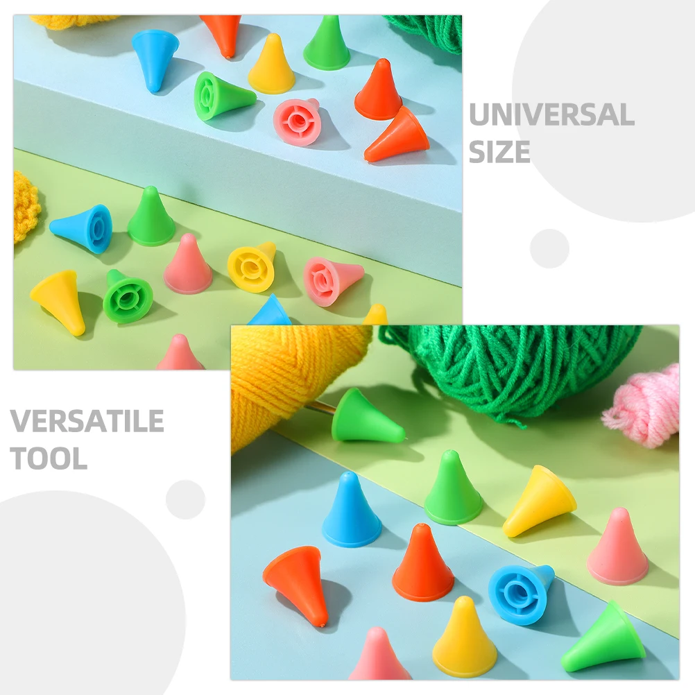 

100 Pcs Needle Tip Protector Stitch Marker Knitting Accessories Knitter Caps Stoppers Holder