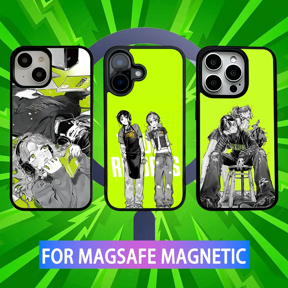 

tgswiiwagaa Comic Phone Case For iPhone 16,15,14,13,12,11,Pro,Max,Plus,Mini,SE New Magsafe Magnetic Wireless Charging