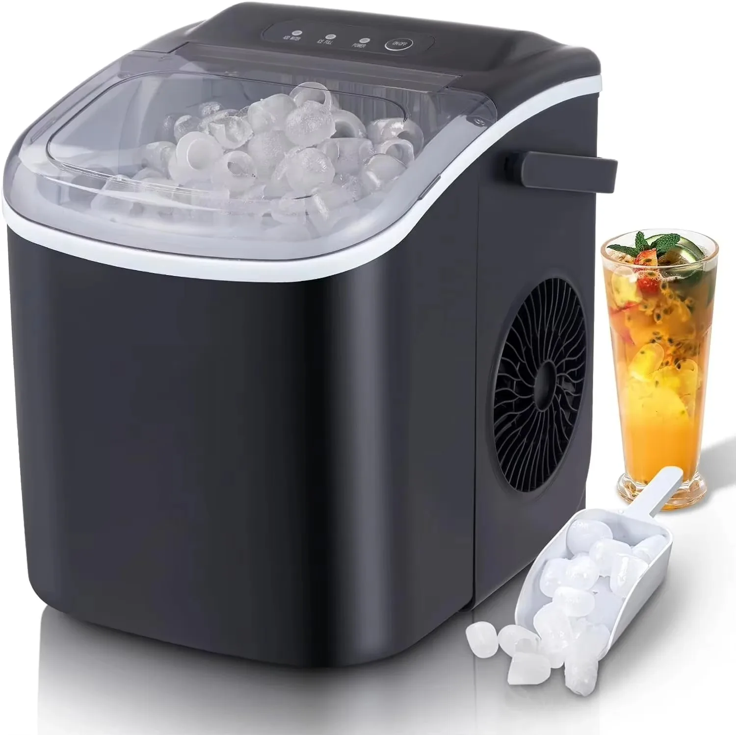 Portable Ice Cube Maker Machine Countertop Ice Maker for Home Restaurant Bar