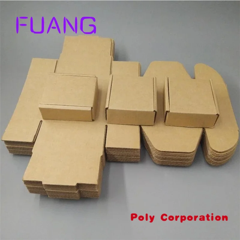 Custom  Kraft Corrugated Box Manufacturer Simple Easy Folding Book Shaped Delivery Carton Corrugated Blackpacking box for small 