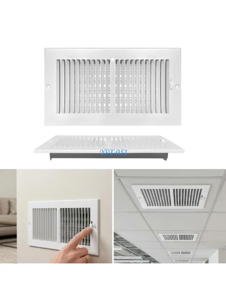 E15A 3Pcs High Efficiency Vent Grille Rustproof Air Cover Metal Floor Register Cover