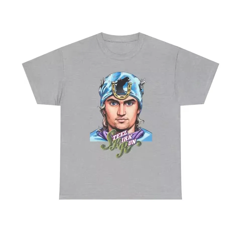 Anime Jojo 7 Steel Ball Run Charlie Kirk & Gyro Zeppeli Grafik-Baumwoll-Unisex-T-Shirt 2026 Sommer Neues Y2k Kurzarm-T-Shirt – Detail 5