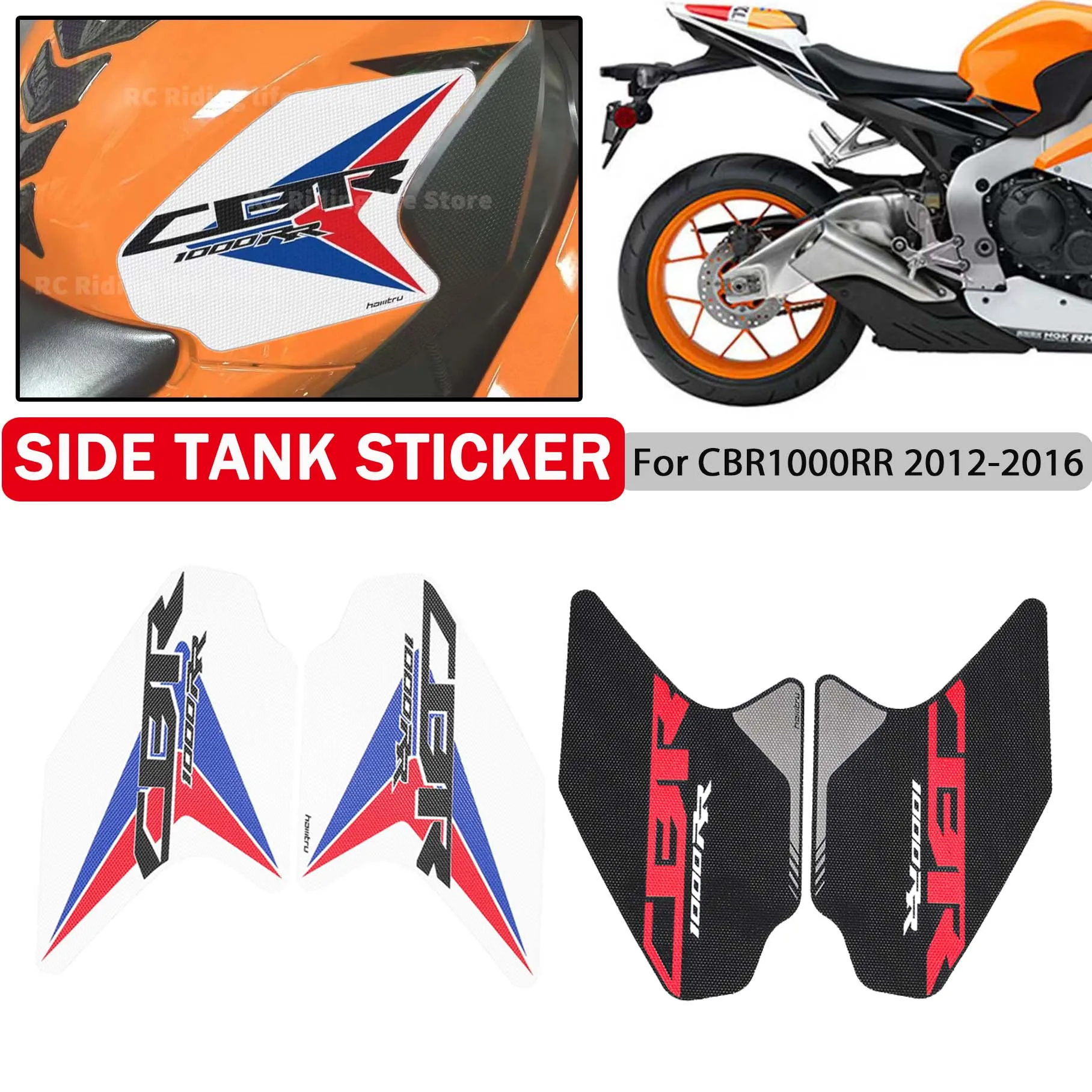 

Motorcycle Fuel Tank Side Sticker For Honda CBR1000RR CBR 1000 RR CBR1000 1000 RR 2012-2016 Decal Paster Protection Decoration