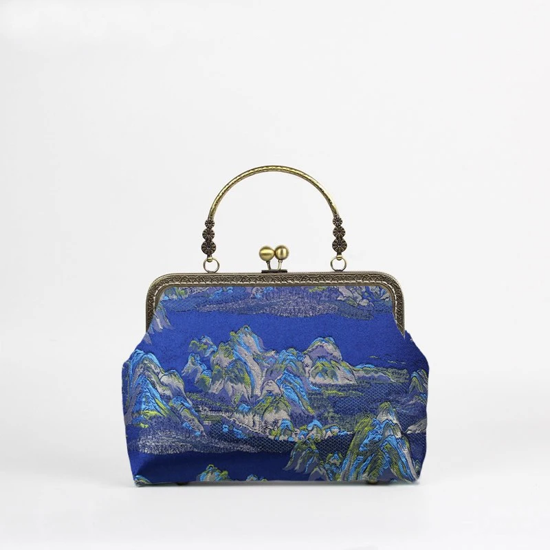 

Сумка Fengshui Mountain, оригинальная сумка ручной работы с ремешком-цепочкой, подарок для мамы, сумки, классические винтажные женские сумки-тоут, женские сумки