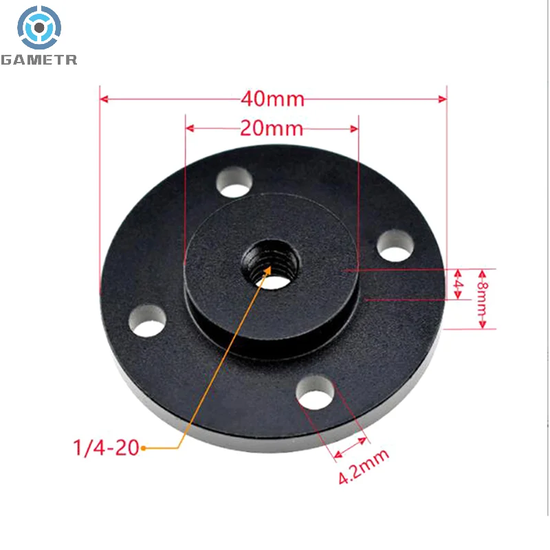 Adaptador de tuerca de tornillo de rosca de Metal, accesorios de soporte de trípode, montaje de Zapata, 1 unidad