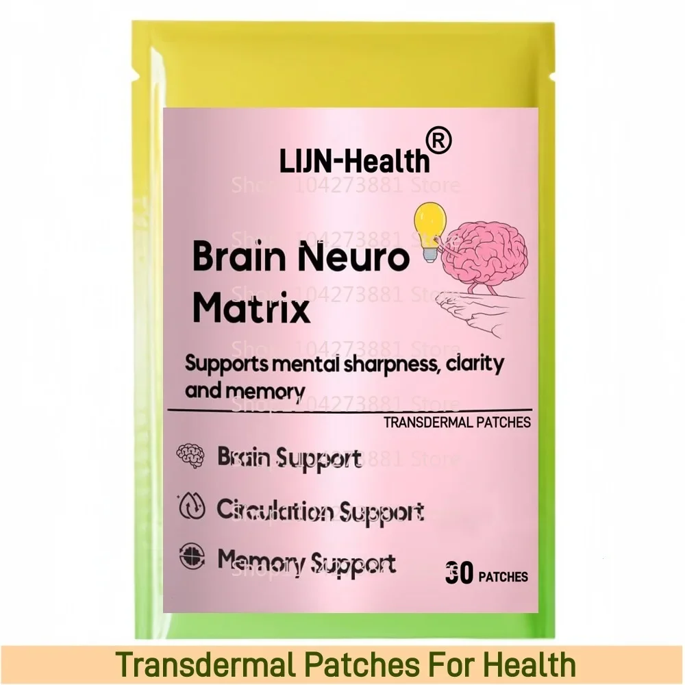 30 Patches Nootropic Vitamin Brain Matrix Transdermal Patches- Memory, Focus & Aging Support