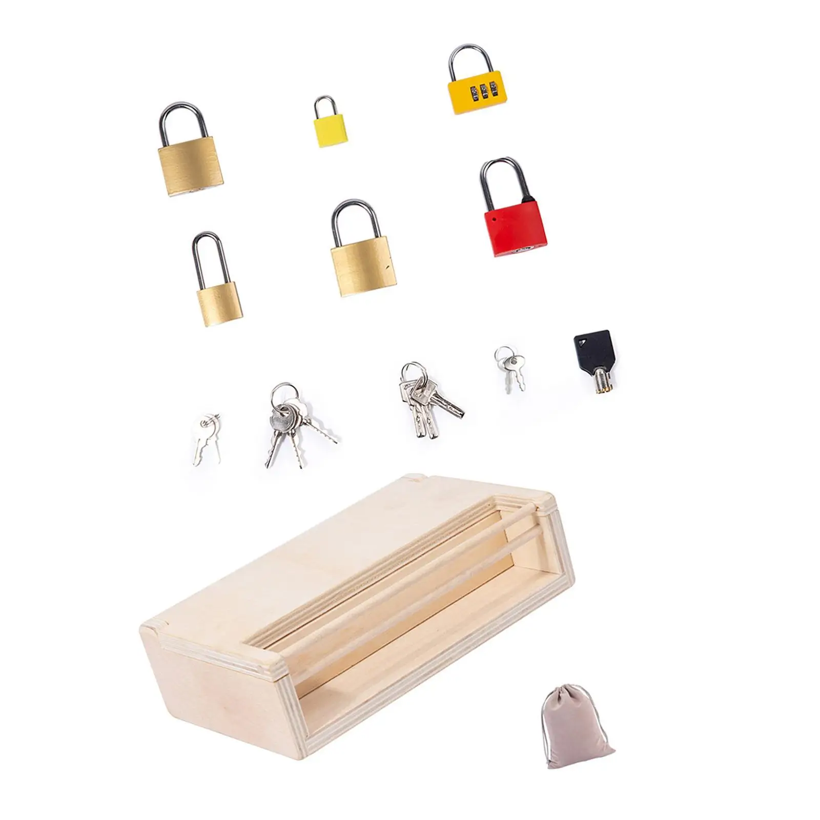 

Montessori Lock and Key Toy Set Educationl Toys Educational Lock Toy for Boys Girls Kids Age 3 4 5 6 Years Old Birthday Toys