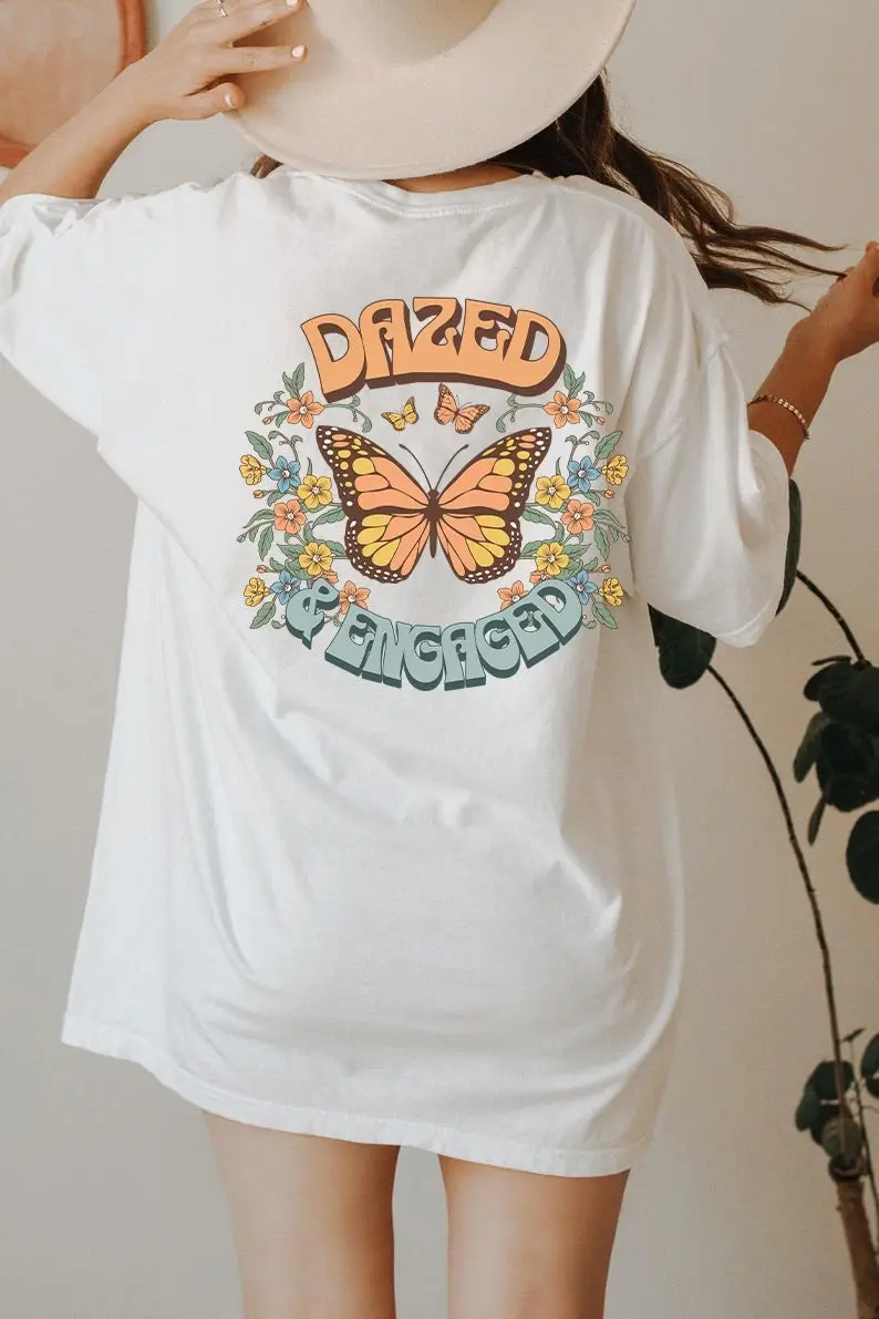 Dazed and enraged shirt boozed confused retro bachelorette shirts 70s Groovy T hippie bride Alrigh