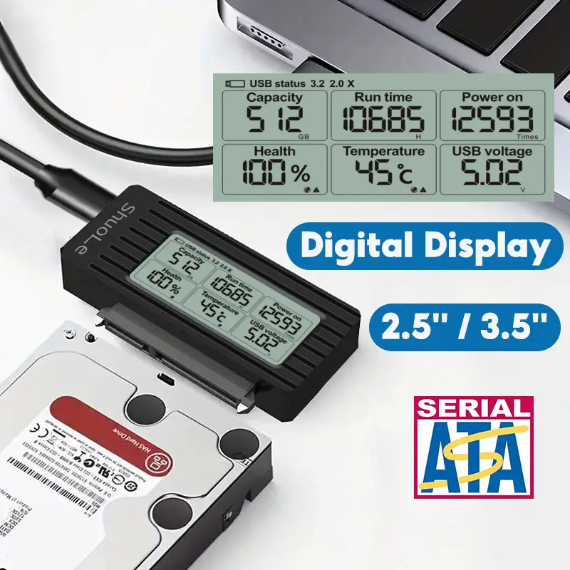 Usb para sata adaptador conversor cabo usb 3.2 3.0 para sata conversor para 2.5 Polegada ssd hdd disco rígido adaptador externo acessórios