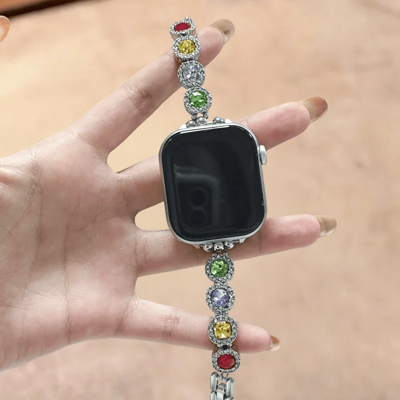 

New minimalist metal strap compatible with iWatch Strap 38mm 40mm 41mm 42mm 44mm 45mm 49mm Fashion Strap