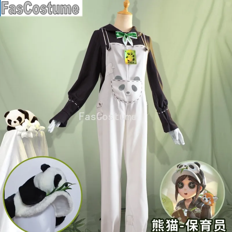 

FasCostume Identity V Emma Woods Survivor Gardener Panda Keeper Game Suit Cosplay Costume Lovely Uniform Halloween Party Outfit