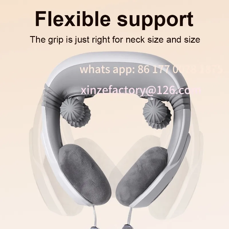 

Customizable Neck Massager for Pain Relief Deep Tissue 6D Kneading Shiatsu Neck Massager with Heat, Massager for Neck