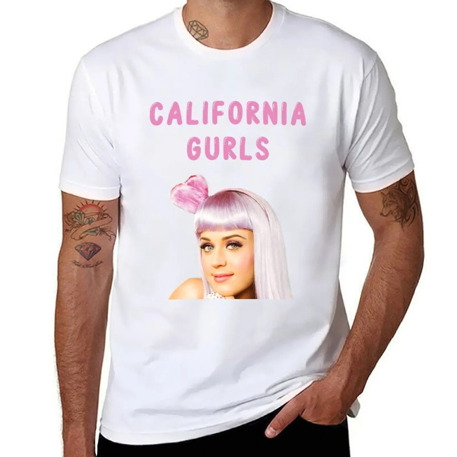 

California Gurls Katy Perry Teenage Dream T-Shirt anime t shirts oversize t shirt man casual T-Shirt