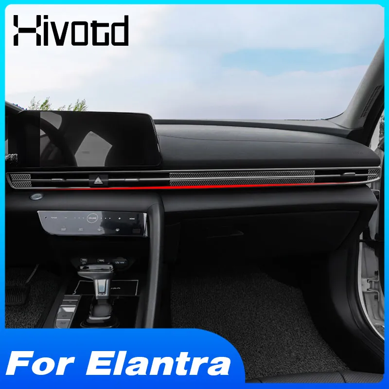 Front Airconditioner Outlet Grille Cover Garneer Trim Dashboard Auto Styling Interieur Accessoires Voor Hyundai Elantra 2022-2021