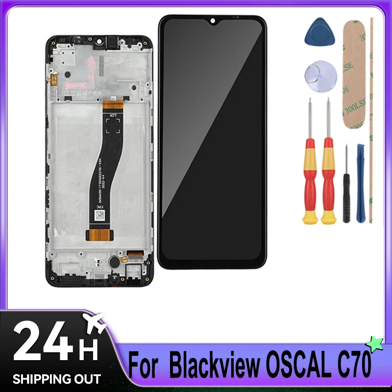 For Blackview OSCAL C70 BV7300 A96 LCD Display + Touch Screen + Frame Tool