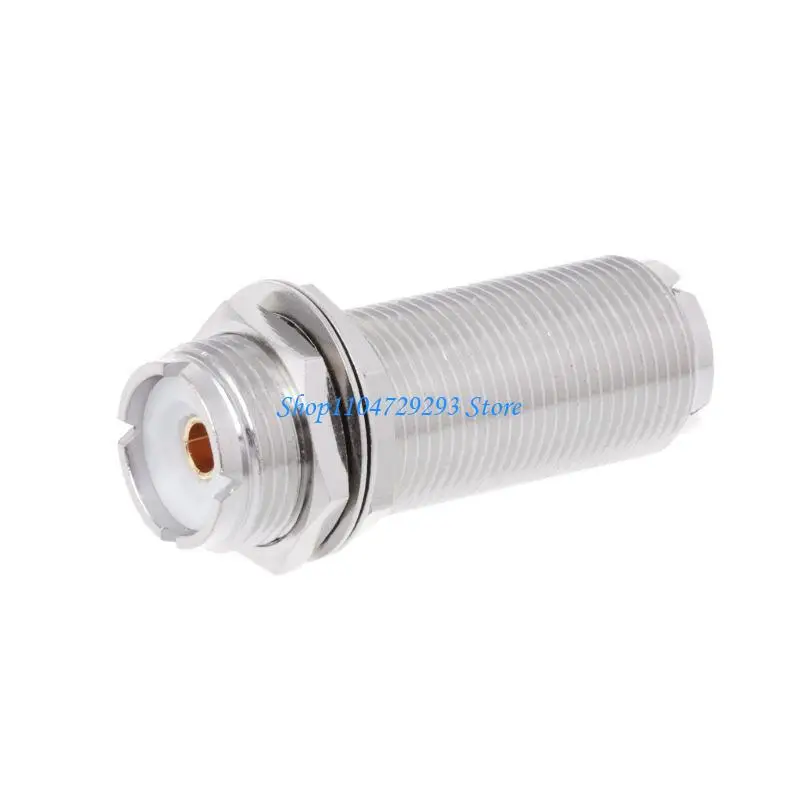 

Y2GD UHF SO239 Female To Female Nut Bulkhead Panel Mount Adapter Connector Strai