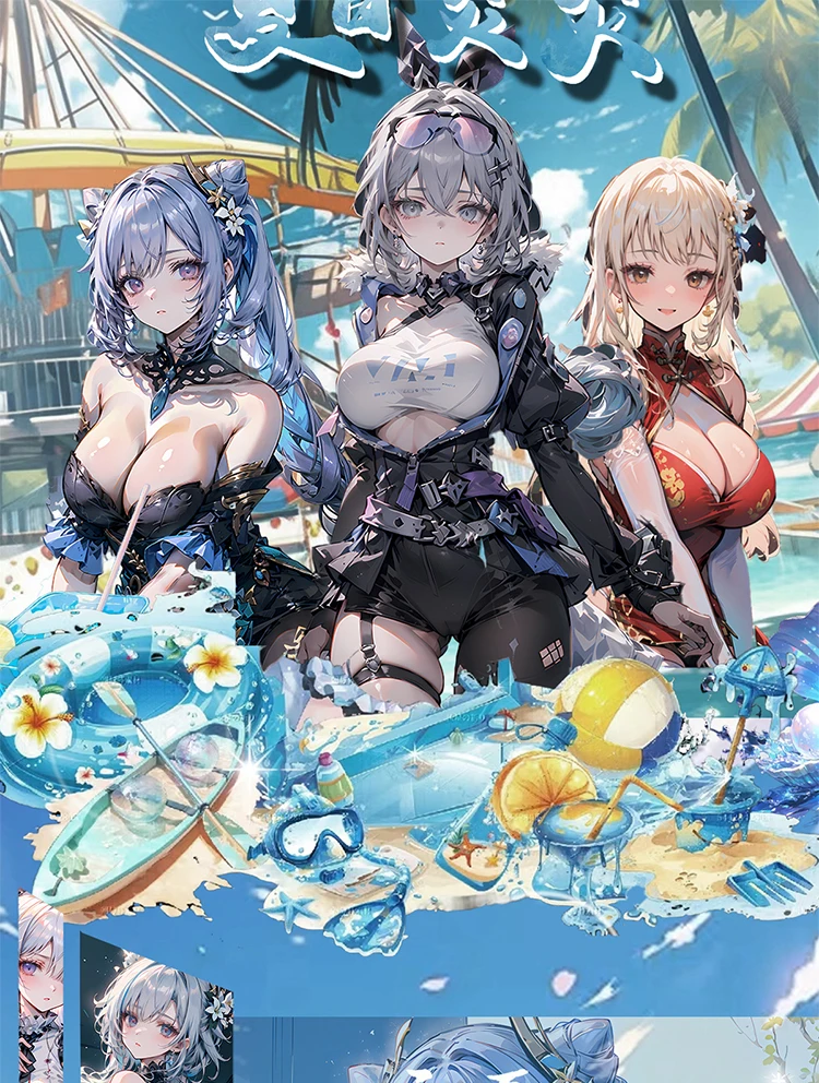 La più recente storia della dea Hot Summer A5 Cards Anime Girls Party costume da bagno Bikini Feast Booster Box gioco per bambini giocattoli e hobby